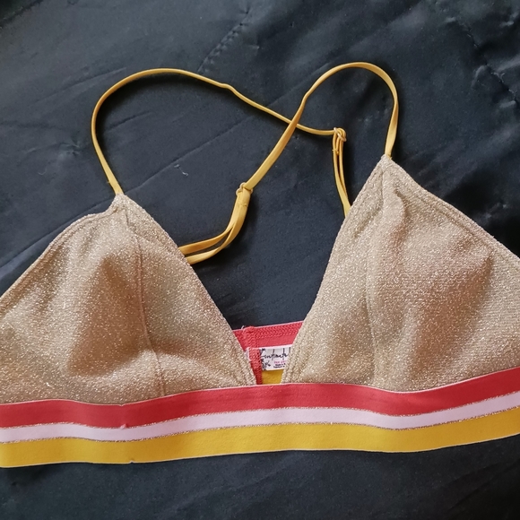 Free People Gold Bralette - Picture 2 of 5